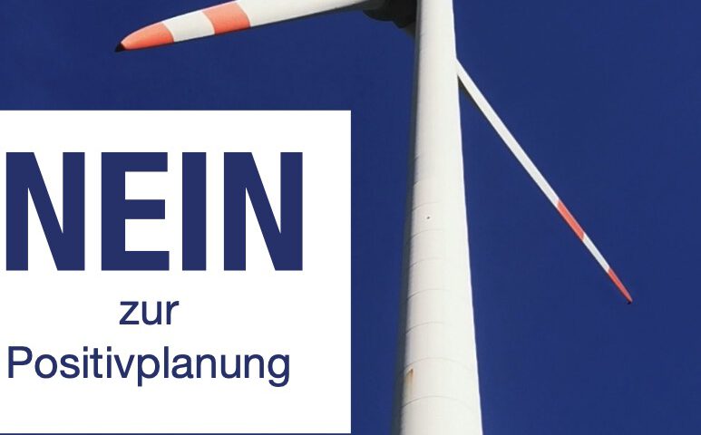 Nein zur Positivplanung
