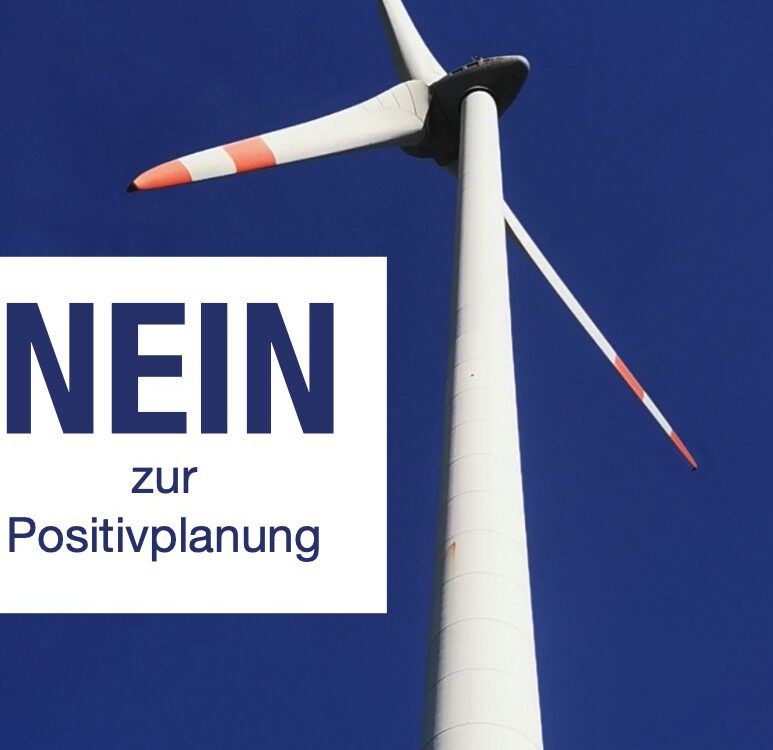 Nein zur Positivplanung